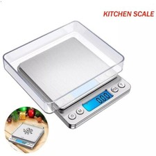 Digital Kitchen LCD Scale 0.1g-3000g Food Weight Postal Pocket Scale