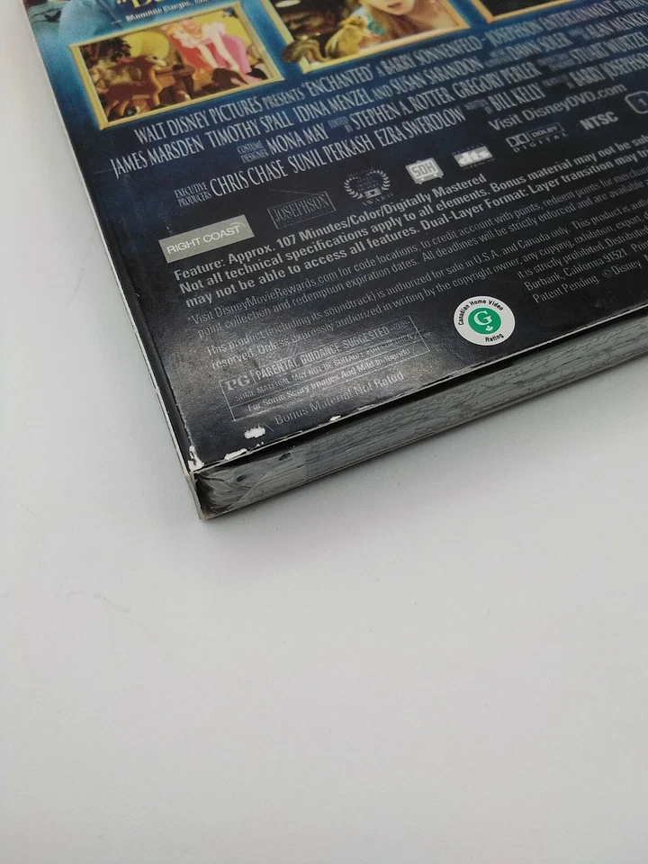 DISNEY'S ENCHANTED DVD With Slipcover Sealed BRAND NEW  - Image 3 of 4