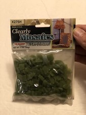 The Beadery Clearly Mosaics Marbleized -Green  Jade   2.2 OZ New