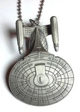 Star Trek:Next Gen Enterprise 2.5" Pewter Necklace w/Chain (STJW-091)