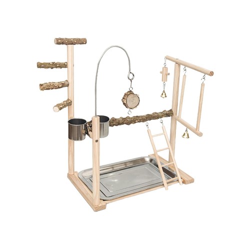 Échelle De Terrain De Jeu En Bois Pour Oiseaux, Jeu De Perche Pour Cacatoès, - Photo 8/10