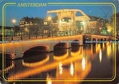 D089219 Amsterdam. Holland. Schmale Brücke über die Amstel. gebr. Spanjersberg