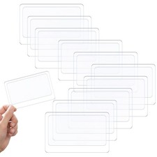 10 Pcs 3X Portable Credit Card Size Pocket Magnifier Glass Magnifier Lens