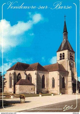Postkarte - 10 - Vendeuvre sur Barse - Kirche - CPM - Neue Karte - siehe Sca