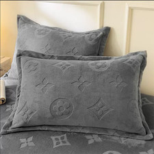 Velvet Bed Sheet 4-piece Set, Sheet and Pillow Case for Single, Queen, King Bed