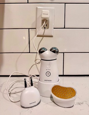 NuFace TRINITY+ Complete Microcurrent & Red Light Facial Toning Device Set