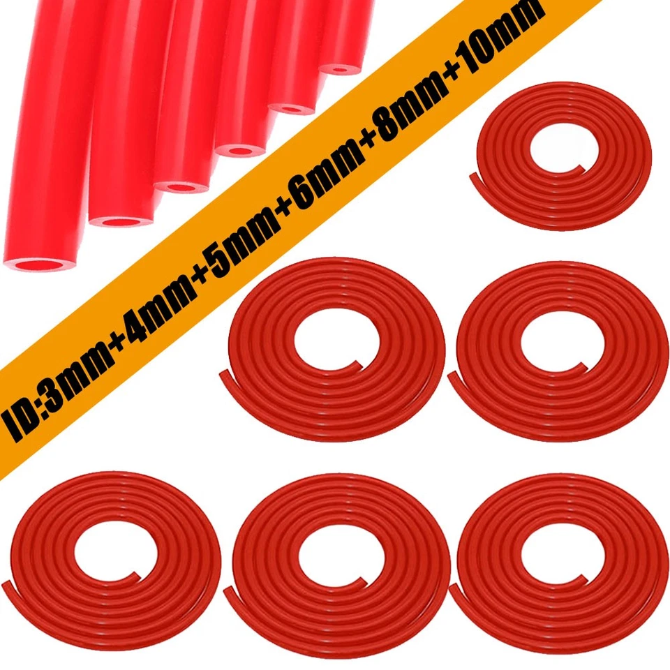 Комплект из 6 силиконовых вакуумных шлангов 5 футов для автомобильных высокопроизводительных автомобильных вакуумных линий - Изображение 3 из 4