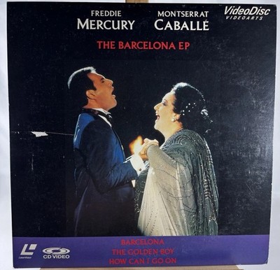 Freddie Mercury Montserrat Caballé Barcelona EP LaserDisc 1988 Japan Rare LD