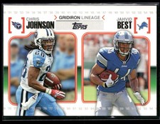 2010 Topps #GL-JB Chris Johnson / Jahvid Best Gridiron Lineage