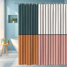 Modern Multicolor Shower Curtain for Stylish Bathrooms