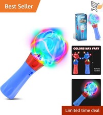 Kids Light Up Wand LED Spinning Toy Autism Sensory Party Gift