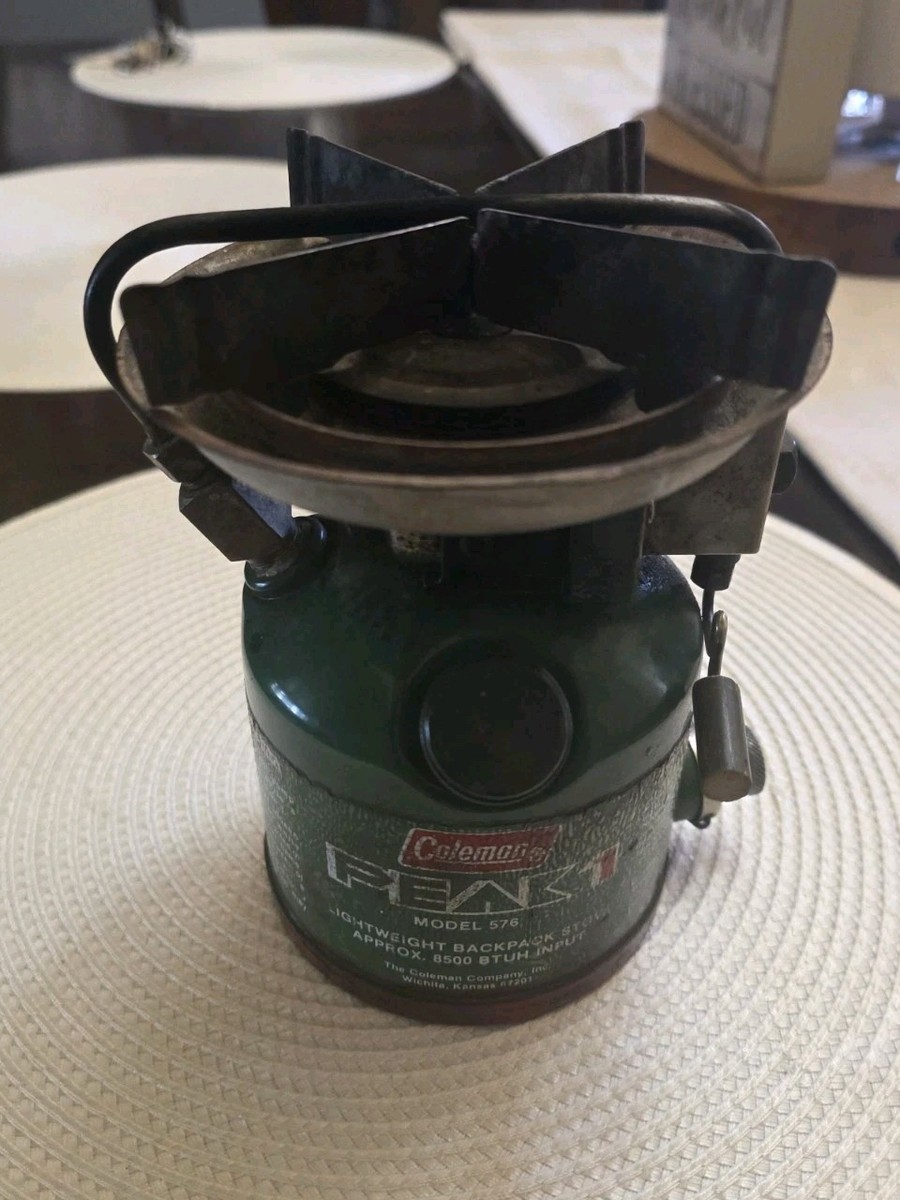 Coleman PEAK 1　MODEL 576 Vintage Peak Coleman 576 One Burne Stove 1/78 Made In Canada