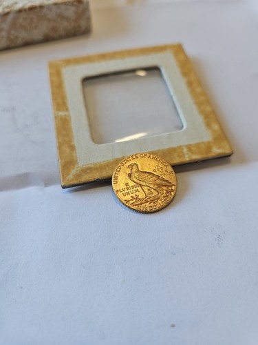 1914-D US Gold $2.50 Indian Head Quarter Eagle Coin - Picture 16 of 17