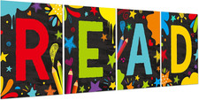 Reading Classroom Decorations Reading Poster for Classroom 13.7 X 10.6 Inches Bu