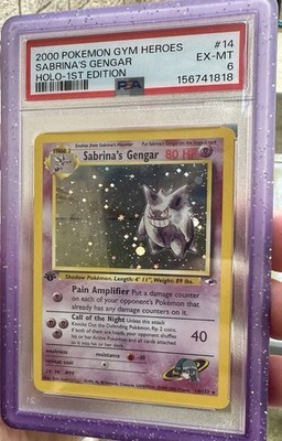 sabrina's gengar pokemon card LV.42 NO.094 BanzaiHobby flip 2 coins Sabrina's Gengar 014/132 Gym Heroes