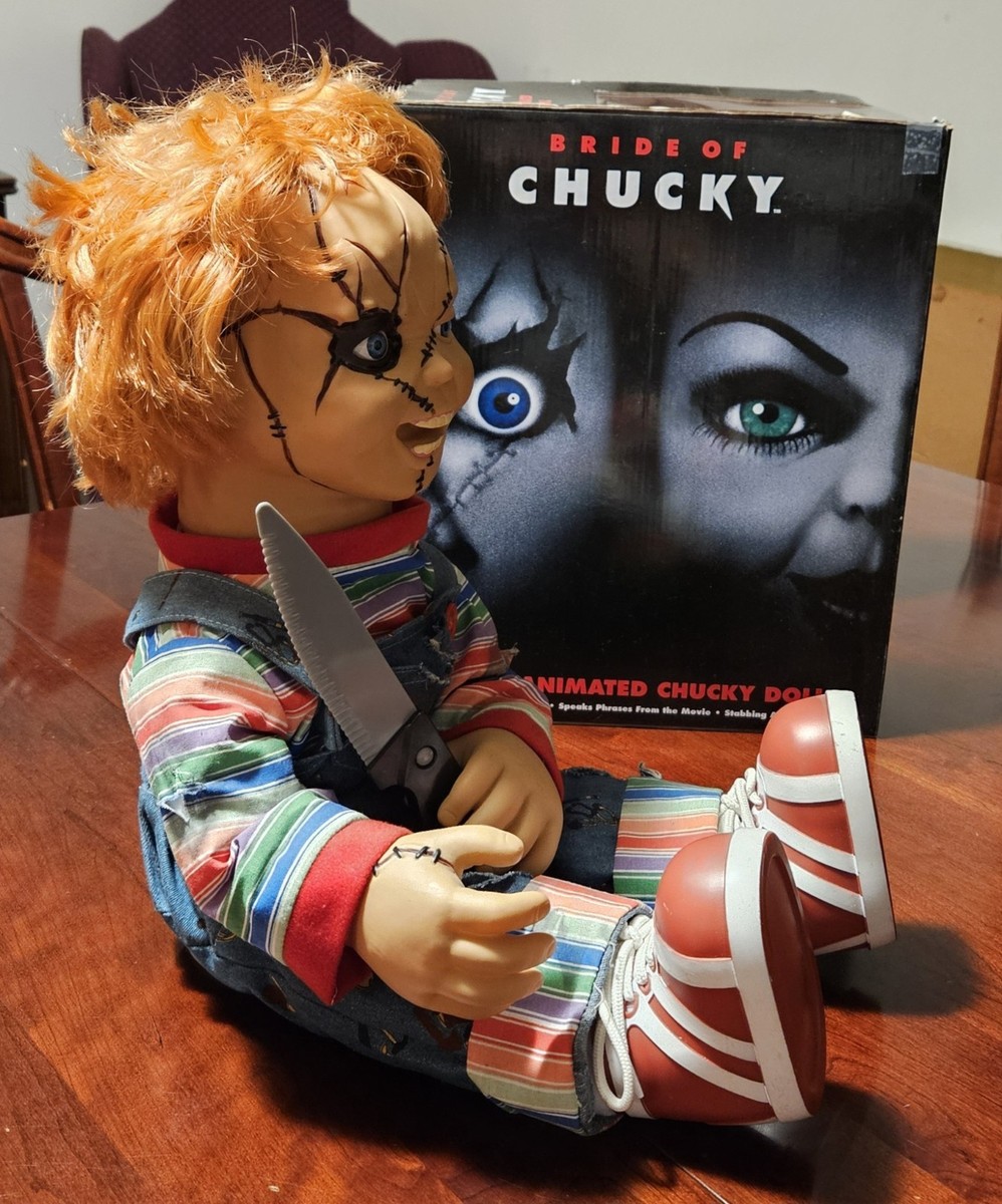Bride of Chucky Talking Animated Chucky Doll Animatronic