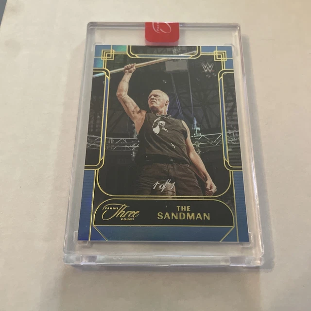 2024 Panini Three Count WWE The Sandman Platinum 1/1 ssp
