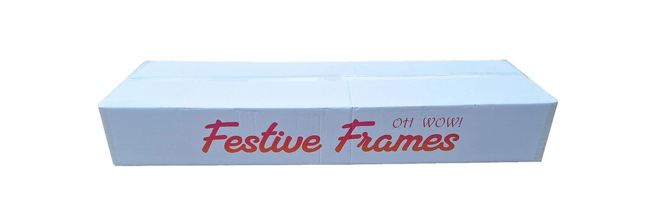 Festive Frames Christmas 8ft Long Santa's Sleigh 3D Display Kit - With Lights - Image 4 of 4