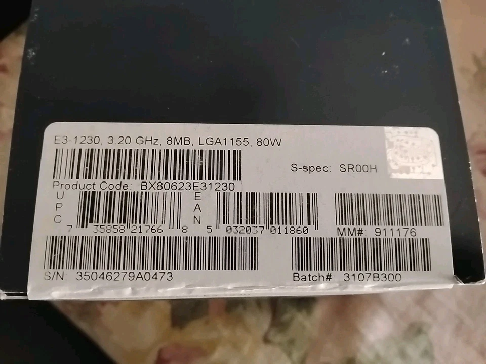 Procesador Intel Xeon E3-1230 SR00H 3,20 GHz  Foto 2 de 3