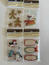 Lot Of 4 - Recollections Christmas Scrapbooking Stickers - New in Package 2