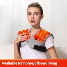 Red Light Heating Shoulder Back Pad Heated Vest Shoulder Warmer for Pain Relief