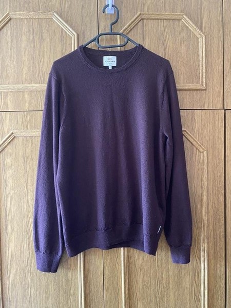 Men Ben Sherman Sweater Burgundy Wool 40 /L / 48