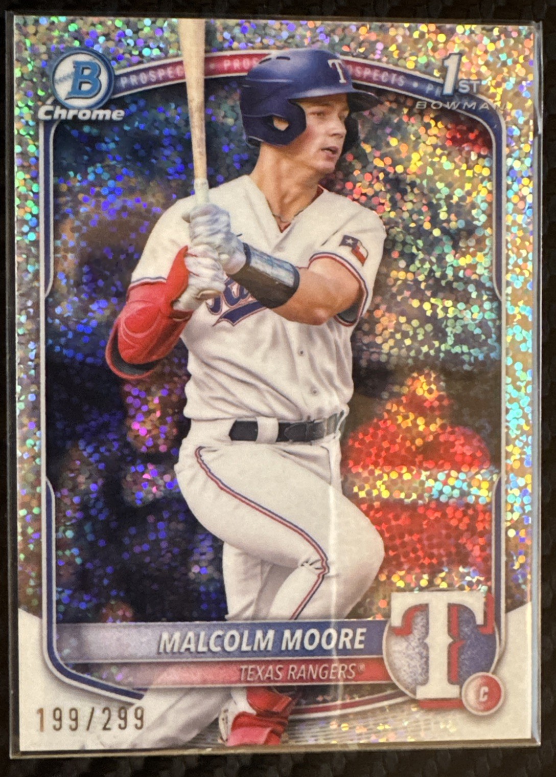 2025 Bowman - Chrome Prospects Malcolm Moore #BCP-129 Mini-Diamond Refractor...