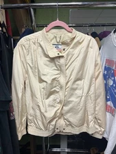 The Company Store beige Down windbreaker Coat Sz 14 Nice Condition
