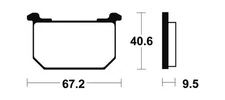37916 - Organic Brake Pads MA40 Compatible with Kawasaki Z 750 (KZ750E) 750 1
