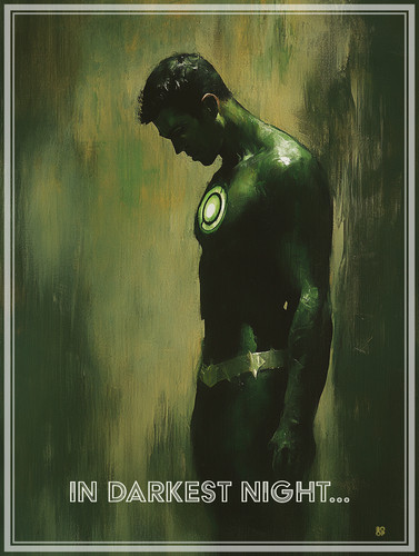 LANTERNS Ltd. Ed. Signed Artist Proof Giclee DC IN DARKEST NIGHT HBO