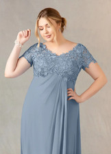 Plus Size 5xl/6xl Mother of the Bride/Groom Dress - Azazie Jet