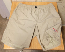 Vintage Men's Polo Sport Ralph Lauren Shorts Nylon Utility Khaki w/Pockets Sz XL