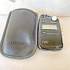 Sekonic L-308S Flashmate Digital Incident Reflected  Flash Light Meter w Case
