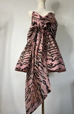Zimmerman animal print Cocktail MINI DRESS size 2 - M excellent condition 