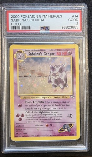 Sabrina's Gengar (Unlimited) graded PSA 2 for sale on eBay