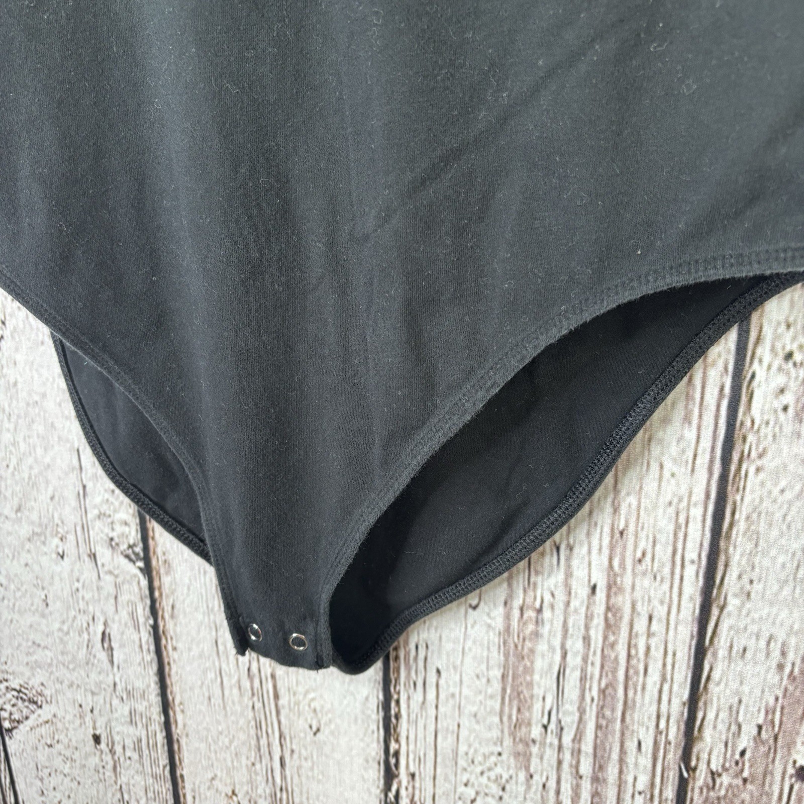 GAP Basic Black Bodysuit Women’s Large Sleeveless… - image 3