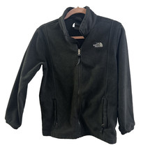 The North Face Jacket Boys Large Fleece Full Zip Black