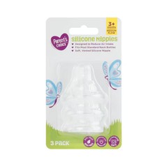 Pacifier Clip with Rainbows Unicorns and Medium Flow Bottle Nipples, 3-Pack