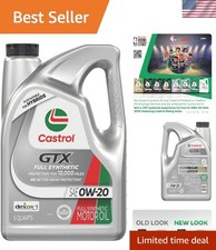 GTX Full Synthetic Motor Oil 5 Quarts - 1.3X Sludge Protection for Cars & Trucks 41.03 per gallon