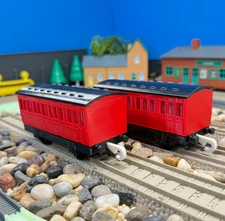 CUSTOM MADE RED PASSENGER COACH Trains Works on TrackMaster and Tomy Tracks
