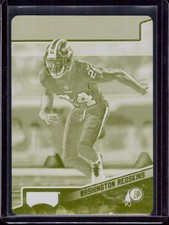 JOSH NORMAN 2019 Panini Playoff #199 Yellow Printing Plate Parallel #1/1