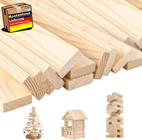 30 StüCk HolzstäBe Quadratisch, 30 X 3 X 1 Cm Unvollendete Holzleisten, Holzleis