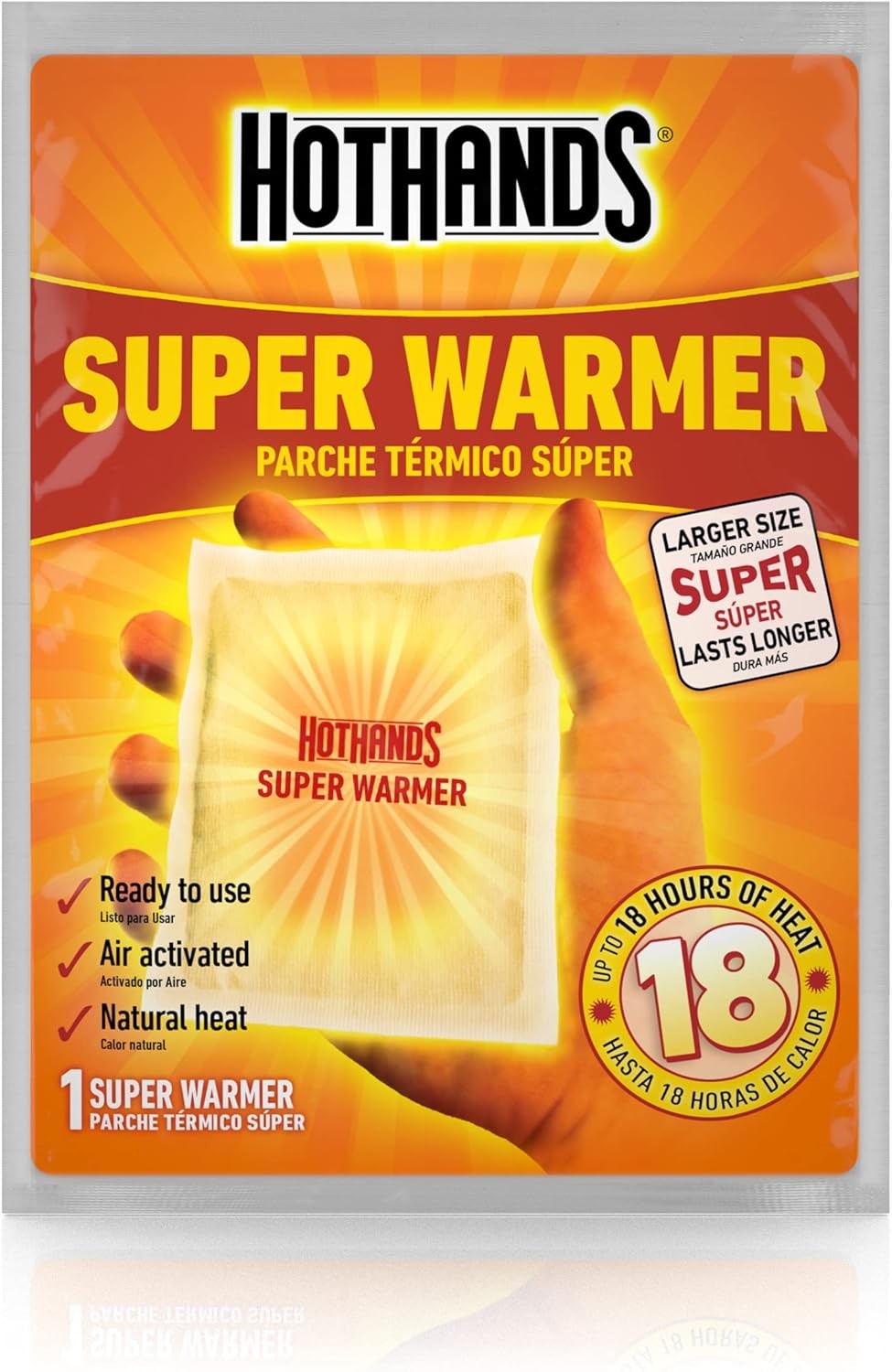 HotHands Body & Hand Super Warmers - Long Lasting 10 Individual Warmers, Tan 