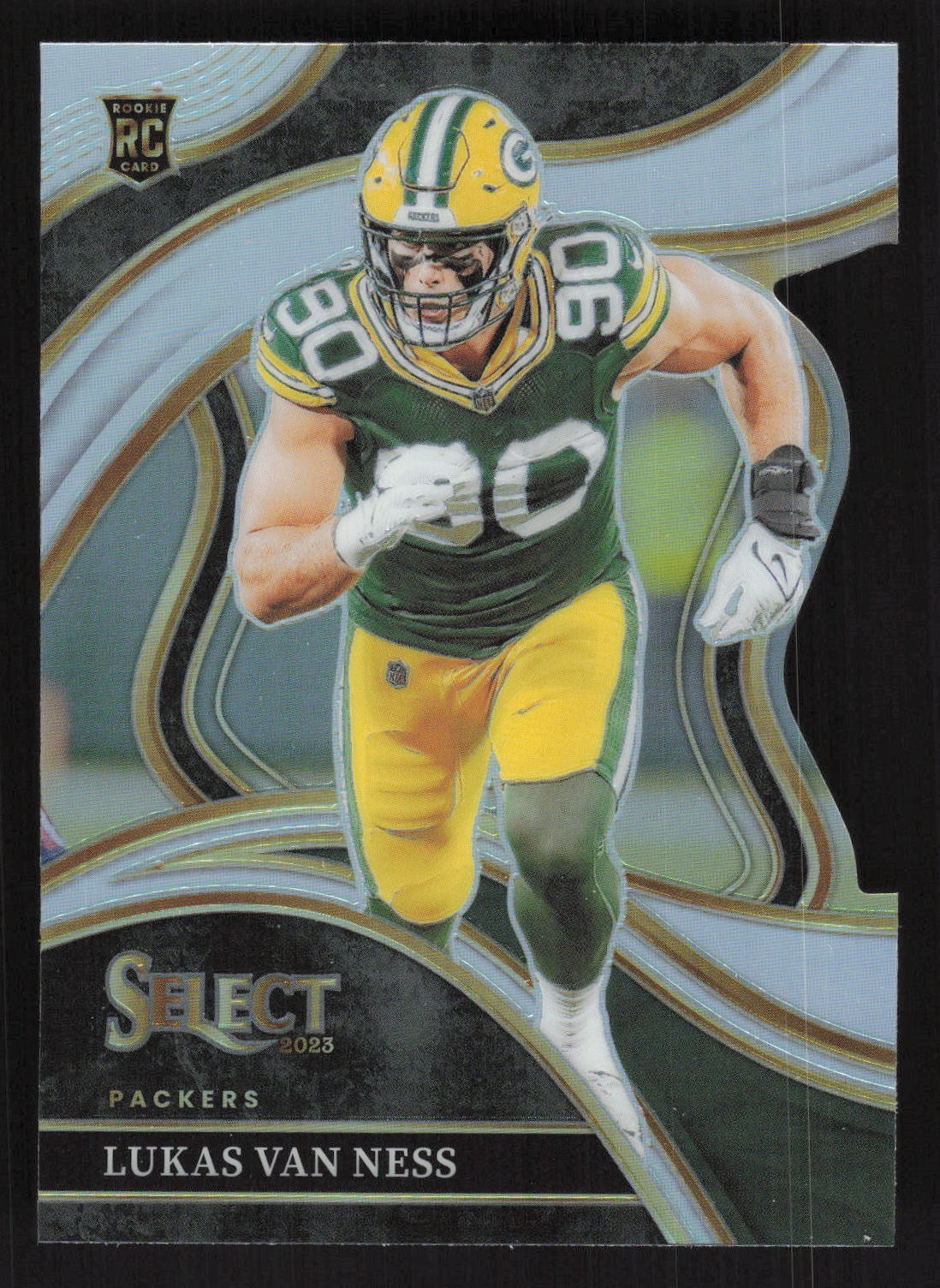 2023 Panini Select #239 Lukas Van Ness Club Silver Prizm Rookie Card TCCCX