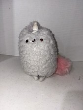 Gund Pusheen Pusheenicorn Cat Unicorn Stuffed Plush Animal Gray 6"