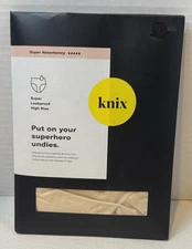 Knix Super Leakproof High Rise Super Absorbency XXXL Dune (Beige) New/Open Pkg