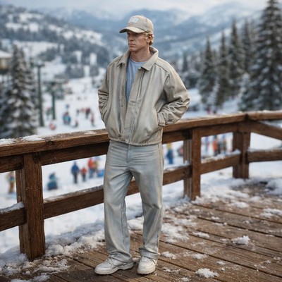 Moderne Urban Traveller in Harrington Jacke | Resin Figur