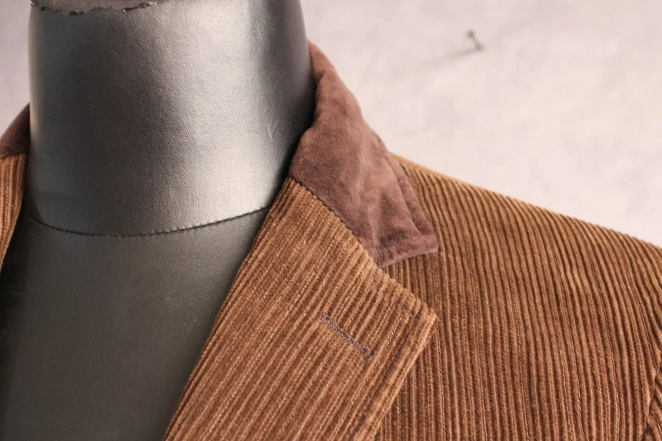 Abrigo deportivo de pana Dolce & Gabbana para hombre talla 46R marrón hecho en Italia Foto 4 de 4