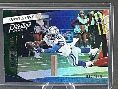 Ezekiel Elliott 2019 Panini Prestige Highlight Reel 012/199 Dallas Cowboys