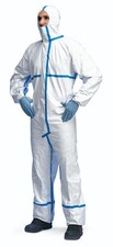 Image of Tyvek® 600 Plus Disposable Coverall White Size L